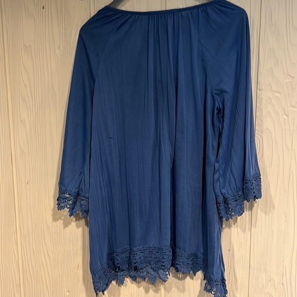 French LAUNDRY PEASANT BLOUSE size m - Picture 6 of 8